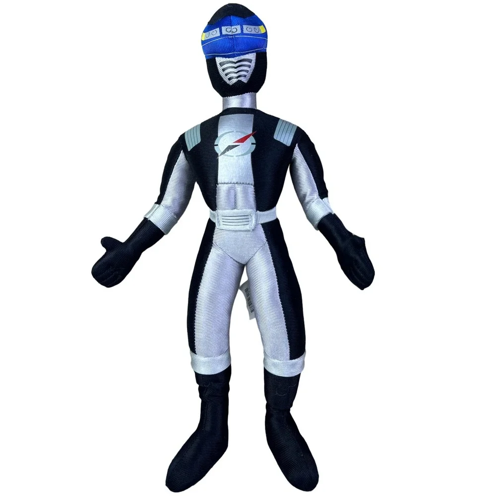 2000s Disney Store Power Rangers Operation Overdrive Black Ranger Plush 15 Inch